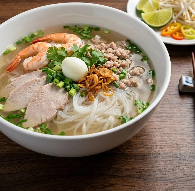 Hu tieu (kathiew) noodle soup at Grandma's Kitchen, Regina