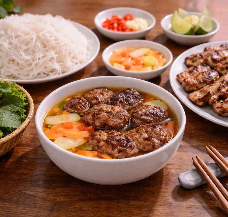 Vietnamese family meal for dine-in or takeout at Grandma's Kitchen, Regina